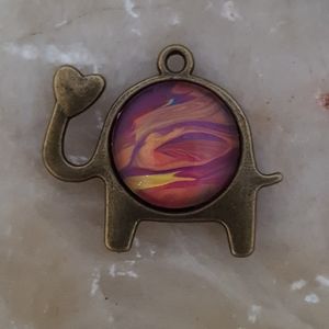 Handmade Love Elephant Pendant Necklace